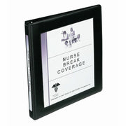 1/2" Binder Capacity - Letter - 8 1/2" x 11" Sheet Size - 135 Sheet Capacity - 135 Ring(s) - Fastener(s): Slant Ring - Pocket(s): 2 - Vinyl - Adhesive, Business Card Holder, Gap-free Ring, Heavy Duty, Pocket, Recyclable - 1 Each