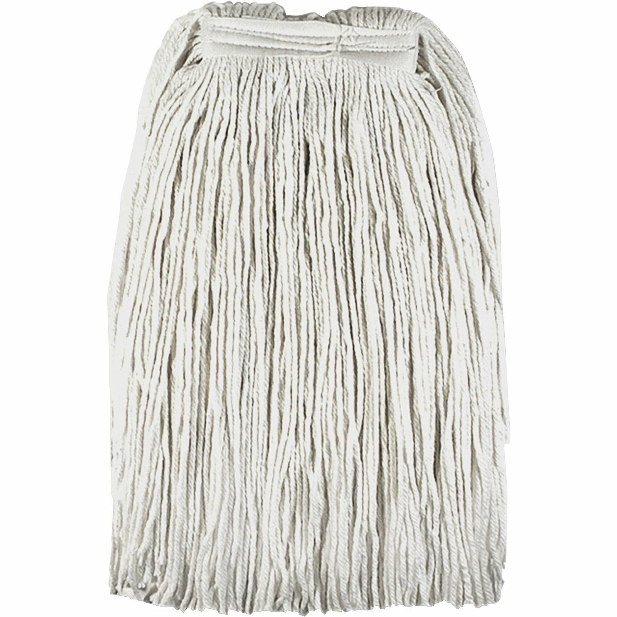 Genuine Joe Cotton Blend Mop Refill - Rayon, Cotton, Polyester - Natural - 1 Each