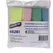 Genuine Joe Color-coded Microfiber Cleaning Cloths - 16" Width x 16" Length - Assorted - MicroFiber - 4 / Pack