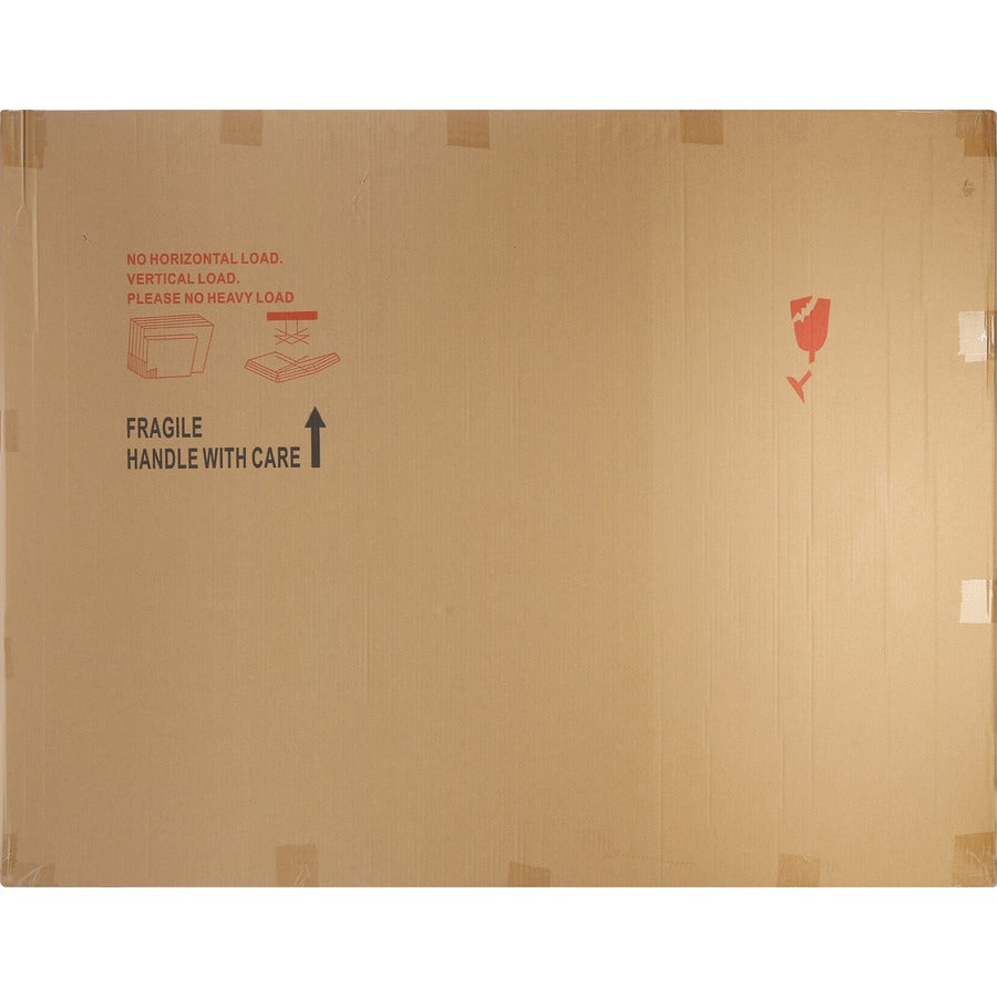Lorell Signature Series Magnetic Dry-erase Markerboard - 48" (4 ft) Width x 36" (3 ft) Height - Porcelain Surface - Silver, Ebony Frame - Magnetic - Grid Pattern - 1 Each