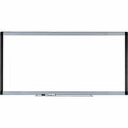 Lorell Signature Series Magnetic Dry-erase Markerboard - 96" (8 ft) Width x 48" (4 ft) Height - Coated Steel Surface - Silver, Ebony Frame - Magnetic - 1 Each