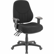 Lorell Bailey High-Back Multi-Task Chair - Black Seat Color - Acrylic Seat Material - Black Frame Color - 1 Each