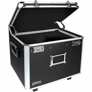 Telescopic Handle - 2 Casters - Polyvinyl Chloride (PVC) - 17.50" Width x 15.50" Depth x 14.50" Height - Black - 1 Each
