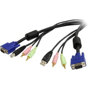 StarTech.com 10 ft 4-in-1 USB VGA KVM Cable w/ Audio