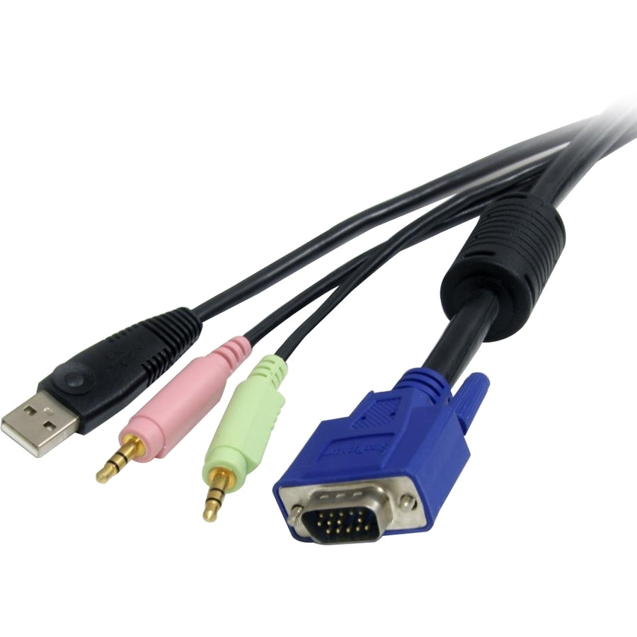 StarTech.com 10 ft 4-in-1 USB VGA KVM Cable w/ Audio