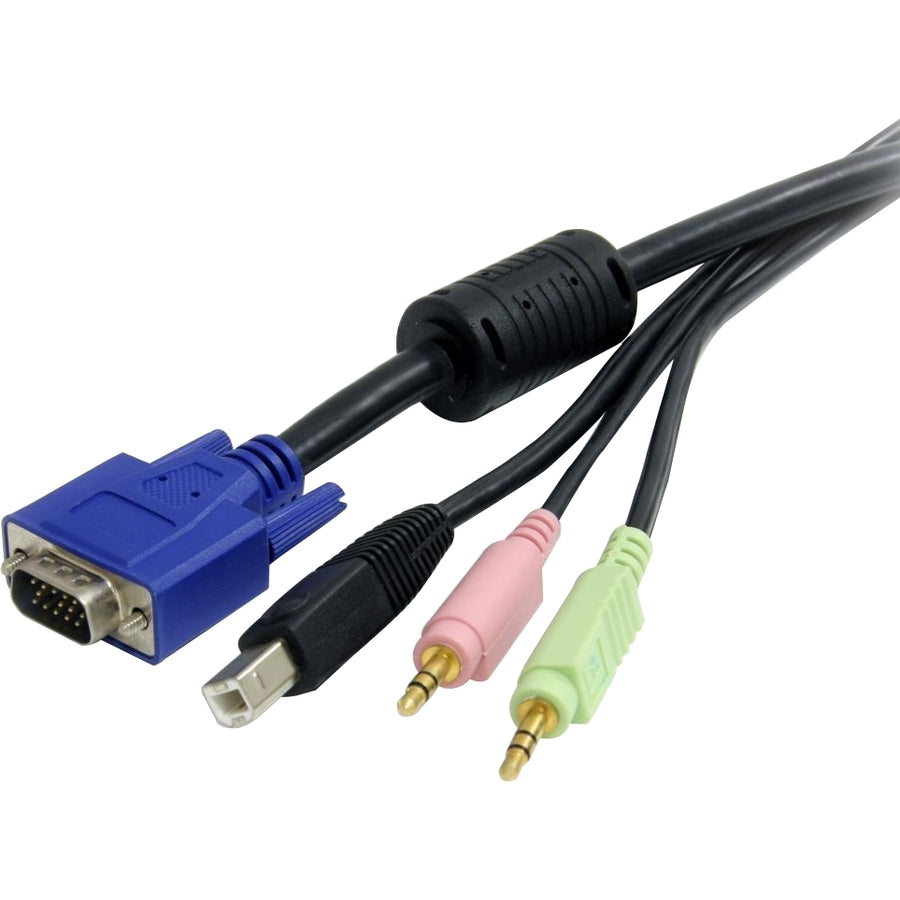 StarTech.com 10 ft 4-in-1 USB VGA KVM Cable w/ Audio