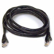 Belkin RJ45 Category 5e Snagless Patch Cable - 12 ft Category 5e Network Cable - First End: 1 x RJ-45 - Male - Second End: 1 x RJ-45 - Male - Patch Cable - Black - 1 Each