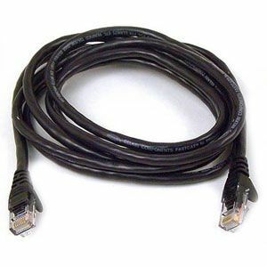 Belkin RJ45 Category 5e Snagless Patch Cable - 12 ft Category 5e Network Cable - First End: 1 x RJ-45 - Male - Second End: 1 x RJ-45 - Male - Patch Cable - Black - 1 Each