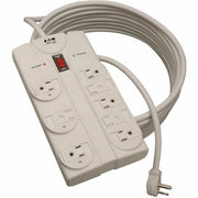 Light Gray - NEMA 5-15P - 8 x NEMA 5-15R - 1800 VA - 1440 J - 120 V AC Input - 120 V AC Output - 25 ft
