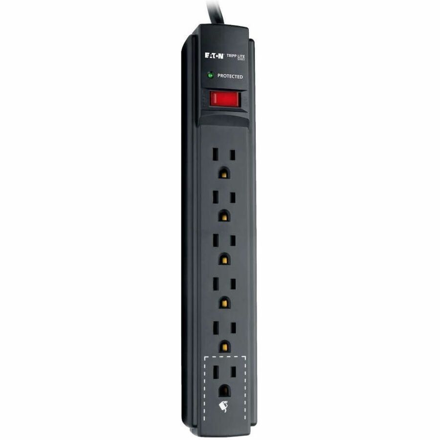 NEMA 5-15P - 6 x NEMA 5-15R - 1800 VA - 900 J - 120 V AC Input - 120 V AC Output - 6 ft