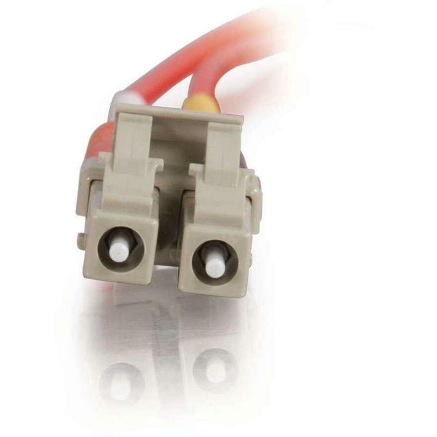 C2G Fiber Optic Duplex Patch Cable - 9.84 ft Fiber Optic Network Cable - First End: 2 x LC - Male - Second End: 2 x LC - Male - Patch Cable - 50/125 &micro;m - Red - 1 Each