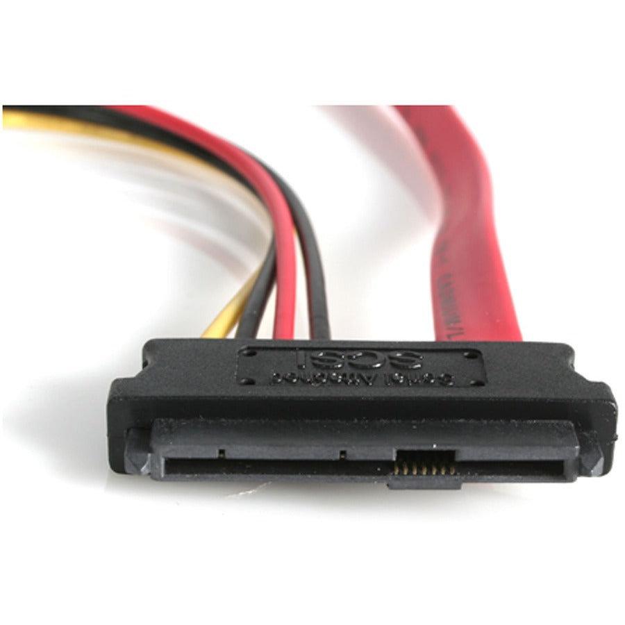 StarTech.com 18in SAS 29 Pin to SATA Cable with LP4 Power