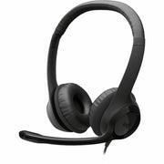Stereo - USB - Wired - 20 Hz to 20 kHz - Over-the-head - Binaural - Circumaural - 8 ft Cable - Noise Cancelling Microphone - Black, Silver