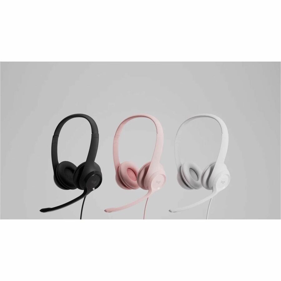 Stereo - USB - Wired - 20 Hz to 20 kHz - Over-the-head - Binaural - Circumaural - 8 ft Cable - Noise Cancelling Microphone - Black, Silver