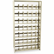 48" Width x 12" Depth x 88" Height - 7 x Shelf(ves) - Letter - 400 lb Load Capacity - Sand - Steel - Recycled - Assembly Required