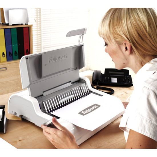 CombBind - 300 Sheet(s) Bind - 20 Punch - 5.1" Height x 16.9" Width x 15.4" Depth - White, Black