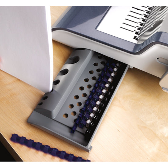 CombBind - 500 Sheet(s) Bind - 25 Punch - 5.1" Height x 16.9" Width x 15.4" Depth - Metallic Silver, Black