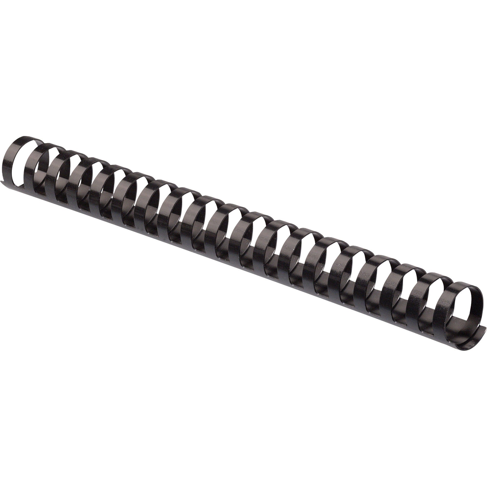 0.7" Height x 10.8" Width x 0.7" Depth - 0.75" Maximum Capacity - 150 x Sheet Capacity - For Letter 8 1/2" x 11" Sheet - 19 x Rings - Round - Black - Plastic - 1 Pack