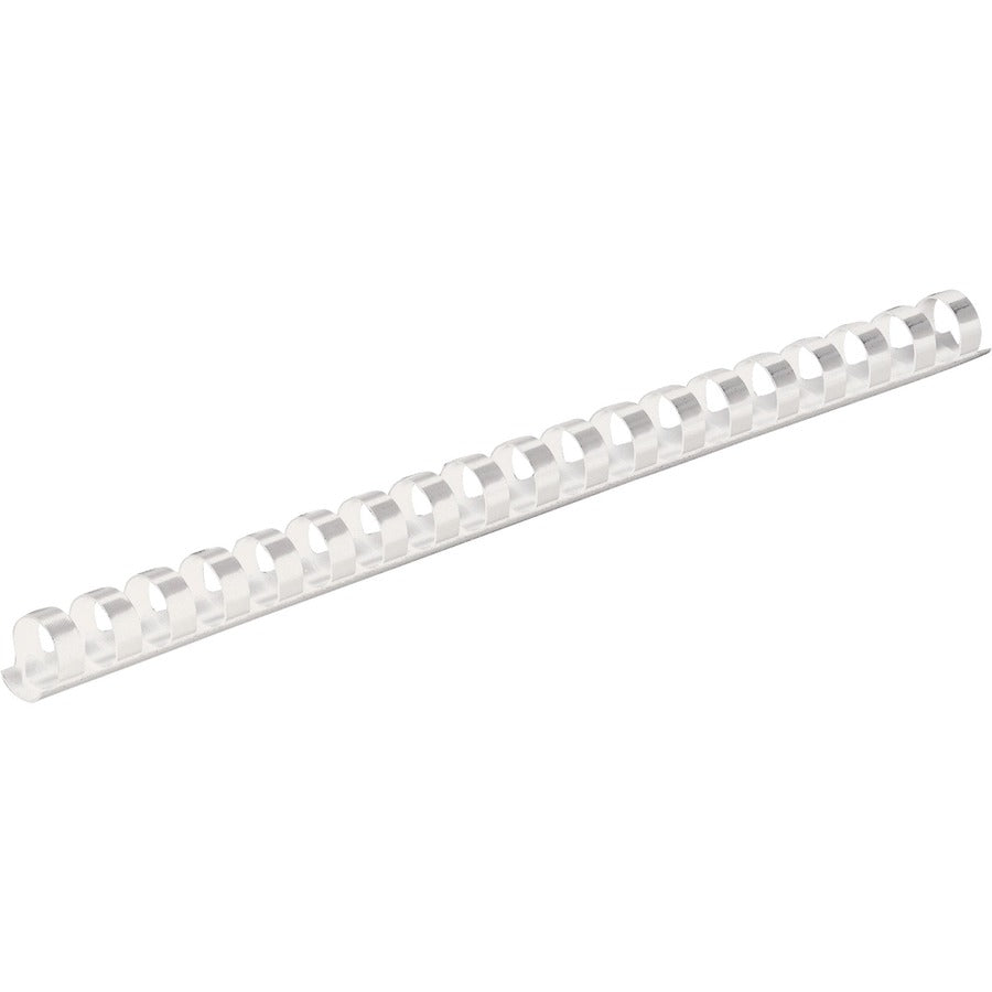 Fellowes 19-ring Plastic Comb Binding - 0.4" Height x 10.8" Width x 0.4" Depth - 0.37" Maximum Capacity - 55 x Sheet Capacity - For Letter 8 1/2" x 11" Sheet - White - Plastic - 100 / Pack