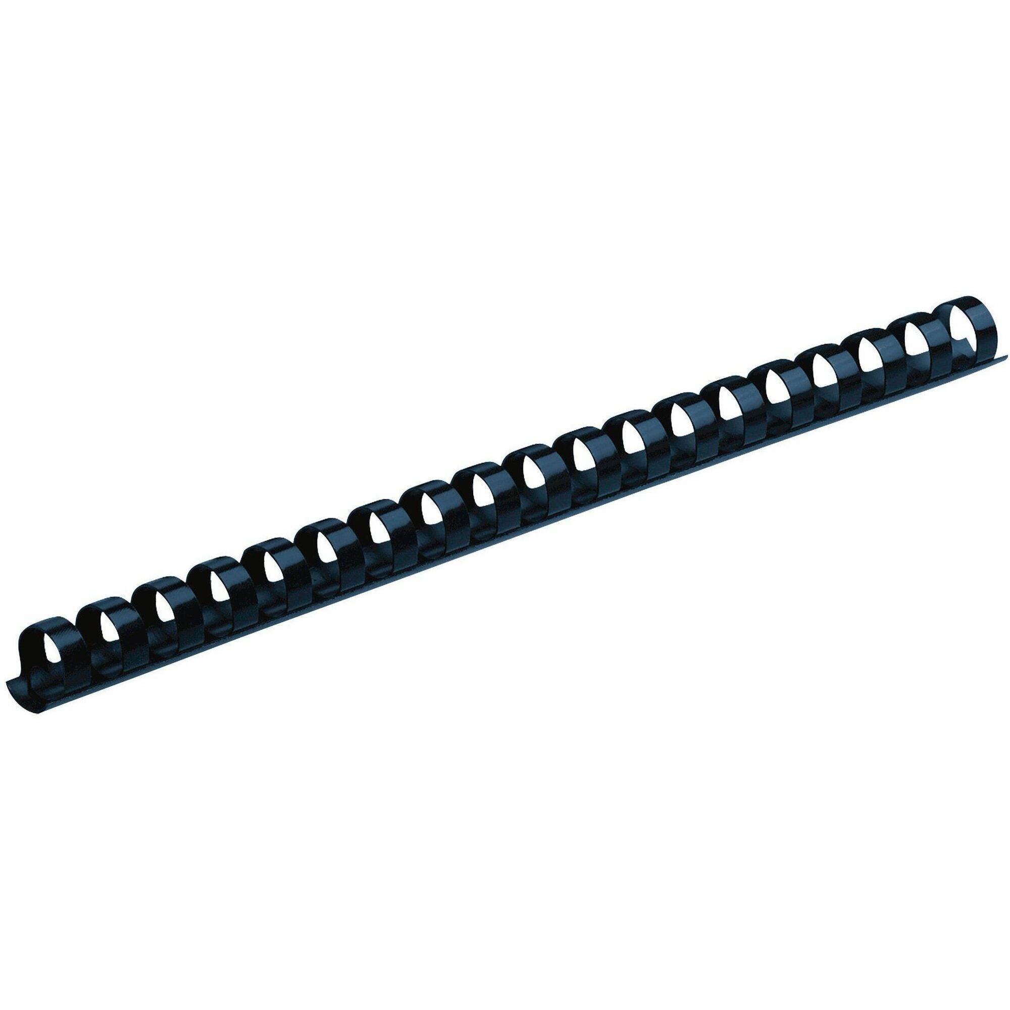 0.4" Height - 0.37" Maximum Capacity - 55 x Sheet Capacity - For Letter 8 1/2" x 11" Sheet - Navy - Plastic, Polyvinyl Chloride (PVC) - 100 / Pack