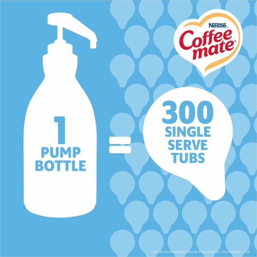 Coffee mate French Vanilla Liquid Concentrate Coffee Creamer - Pump Bottle - French Vanilla Flavor - 50.70 fl oz (1.50 L) - 300 Serving - 1 Each