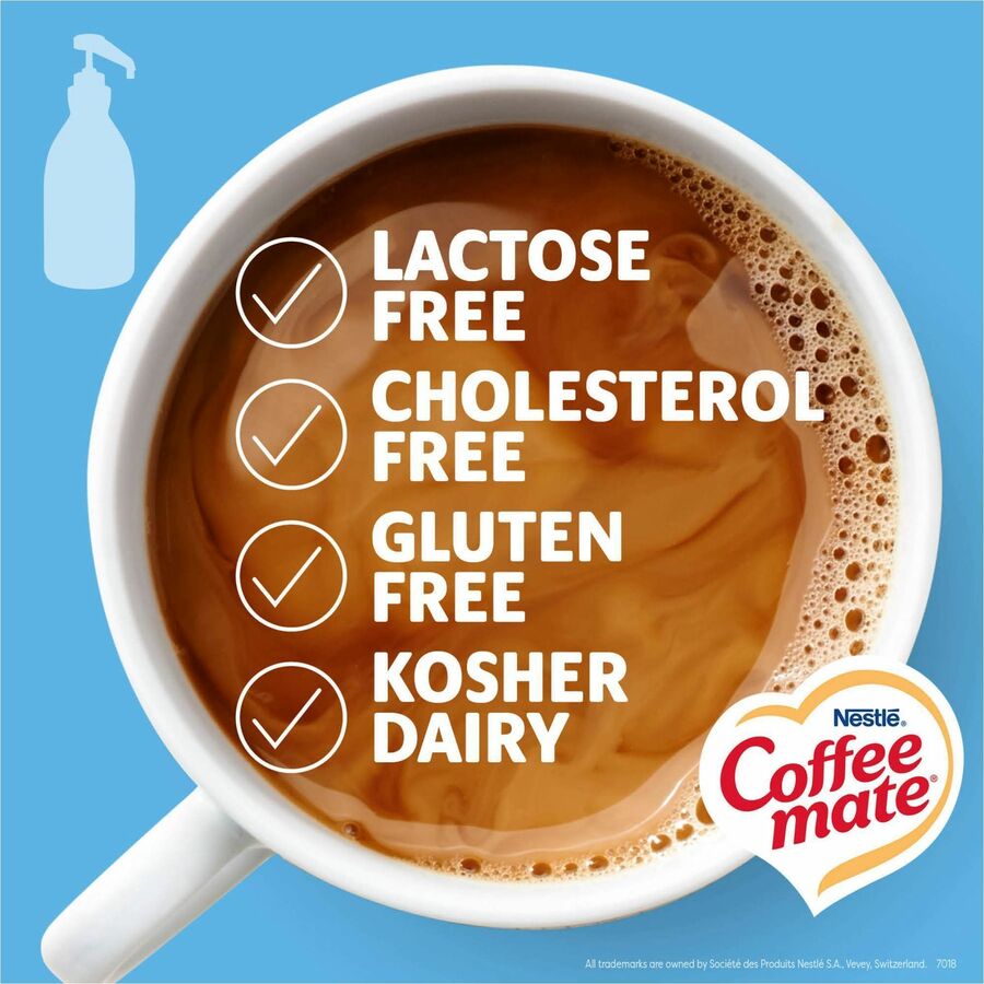 Coffee mate French Vanilla Liquid Concentrate Coffee Creamer - Pump Bottle - French Vanilla Flavor - 50.70 fl oz (1.50 L) - 300 Serving - 1 Each