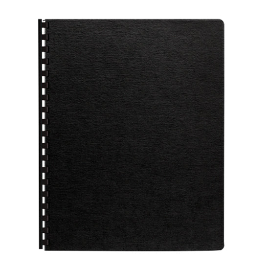 Fellowes Expressions Oversize Linen Presentation Covers - 11.3" Height x 8.8" Width x 0.1" Depth - For 8 3/4" x 11 1/4" Sheet - Black - Linen - 1 Pack