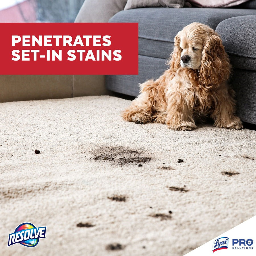 Professional RESOLVE&reg; Spot & Stain Carpet Cleaner - For Carpet, Upholstery - 32 fl oz (1 quart) - Recommended For: Stain Remover, Grease Remover, Spot Remover - Odor Neutralizer Bottle - 12 / Carton