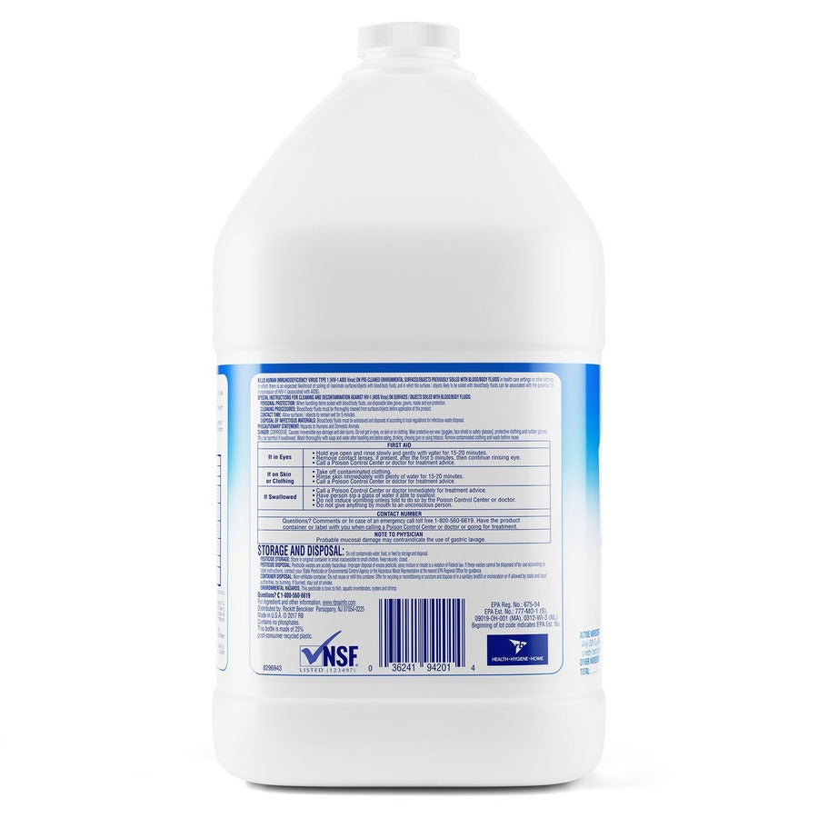 Professional Lysol Heavy-Duty Disinfectant Bathroom Cleaner - Concentrate - 128 fl oz (4 quart) - Citrus Floral Scent - Non-abrasive - 4 / Carton