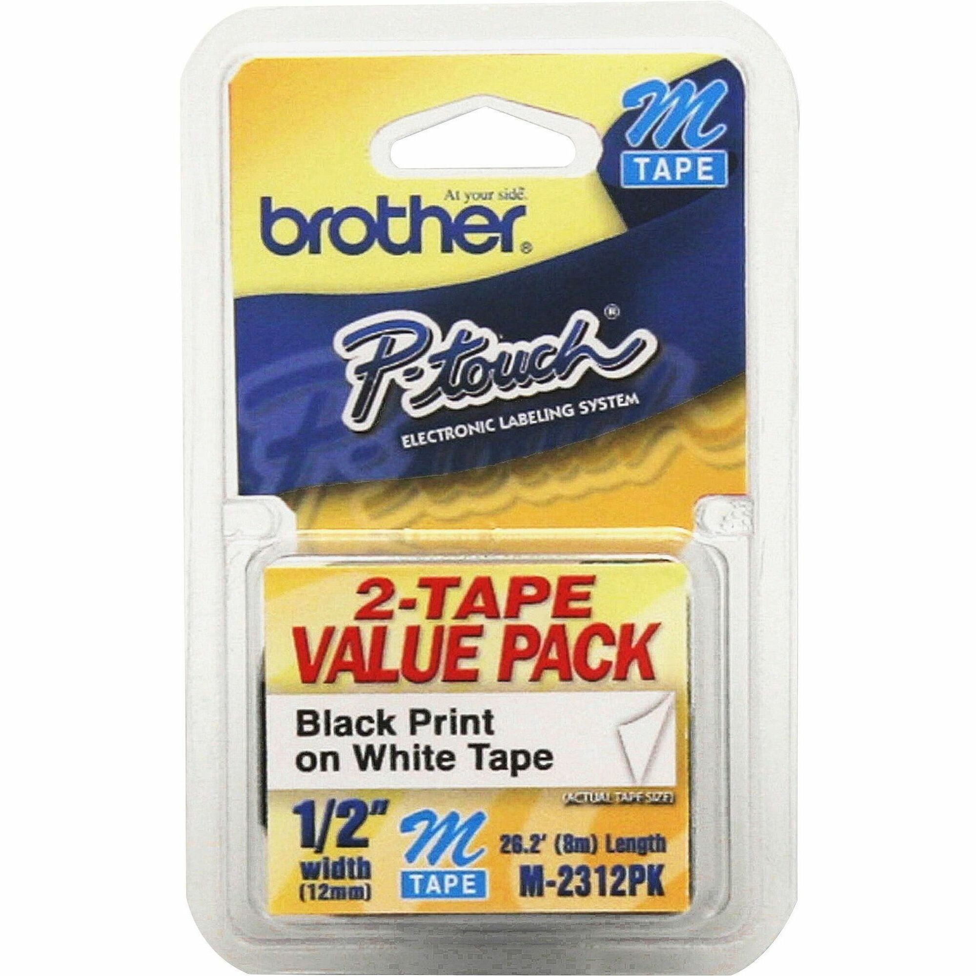 1/2" Width - Rectangle - White - Self-adhesive - 2 / Pack