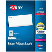 Avery&reg; Address Labels, Sure Feed, 1/2" x 1-3/4" , 20,000 Labels (5967)