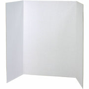 Pacon Presentation Boards - 36" Board Height x 48" Board Width - White Surface - Tri-fold, Heavy Duty - 1 Carton