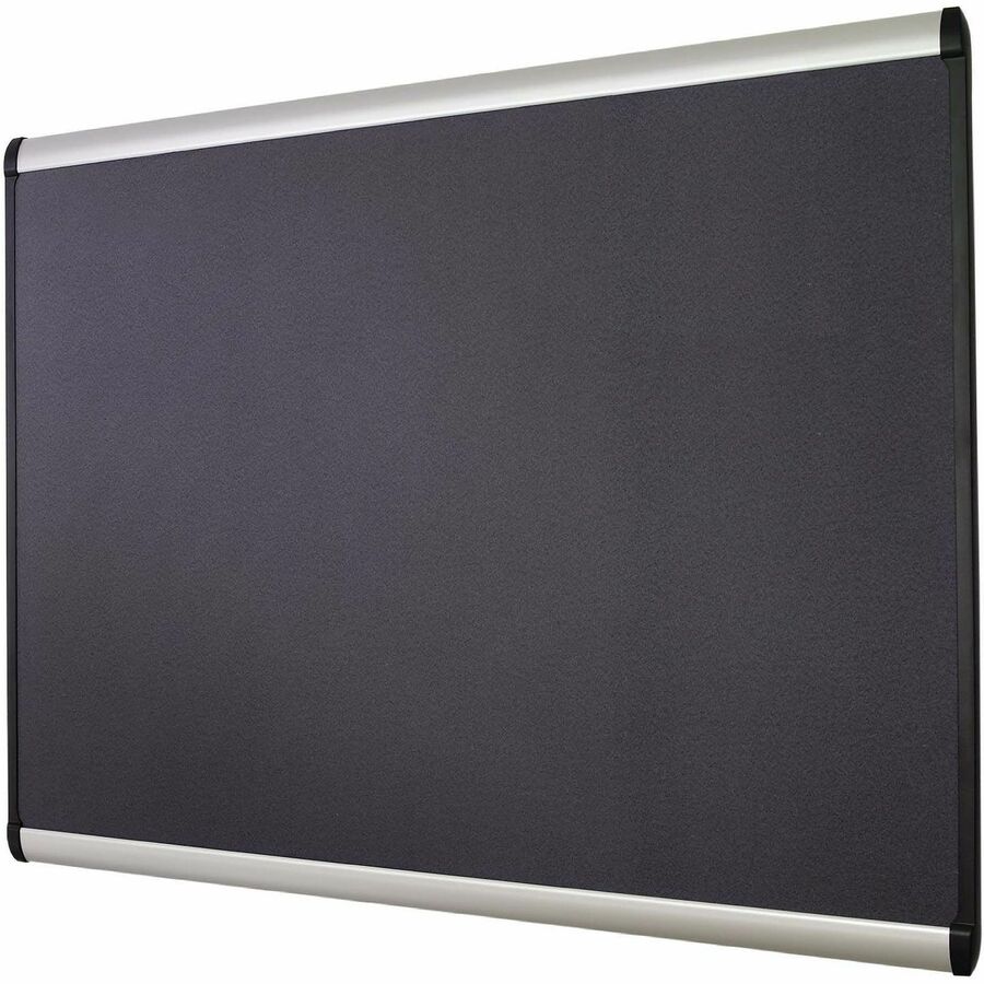 Quartet Prestige Plus Magnetic Bulletin Board - 48" Board Height x 72" Board Width - Gray Fabric Surface - Magnetic, Self-healing, Durable - Silver Aluminum Frame - 1 Each