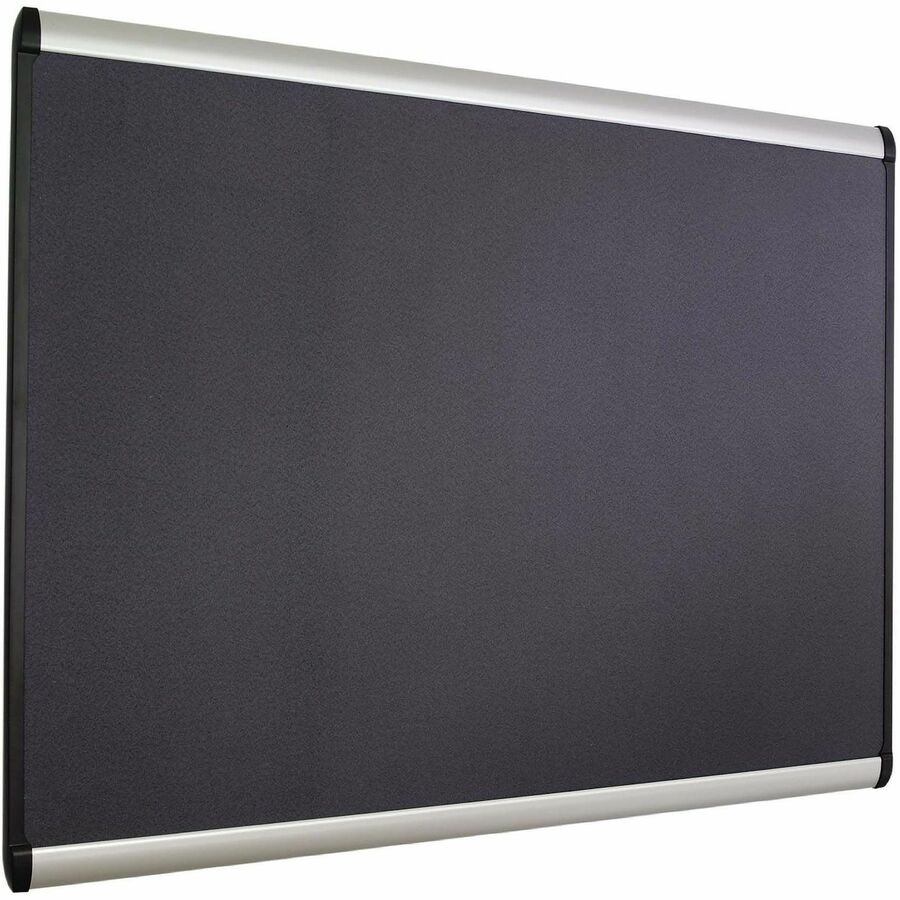 Quartet Prestige Plus Magnetic Bulletin Board - 48" Board Height x 72" Board Width - Gray Fabric Surface - Magnetic, Self-healing, Durable - Silver Aluminum Frame - 1 Each