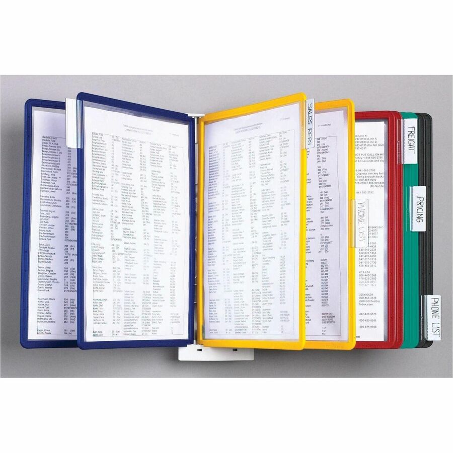 DURABLE Sherpa 10-Panel Wall Reference System - 10 Panels - Support Letter 8.50" x 11" Media - Expandable - Assorted - 1 Each