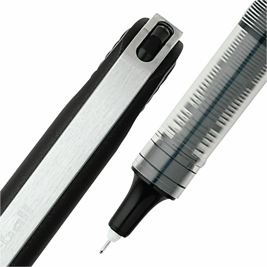 uniball™ Vision Needle Rollerball Pens - 0.5 mm Micro Pen Point - Black Ink - Liquid - 1 Dozen