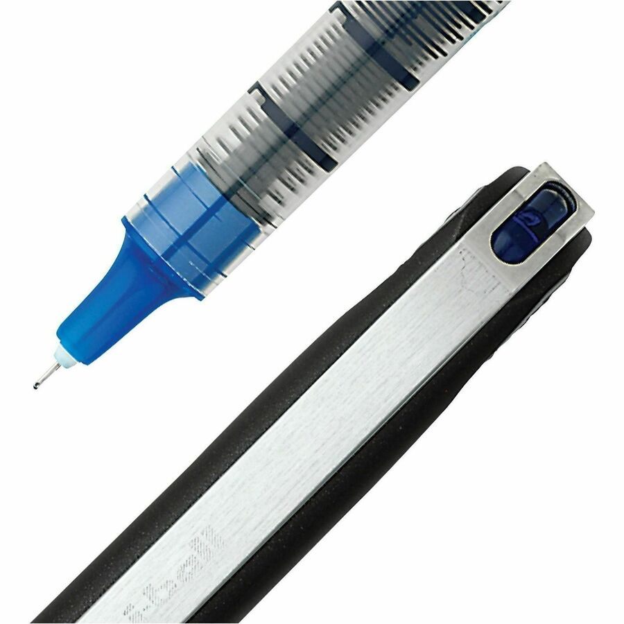 uniball™ Vision Needle Rollerball Pens - 0.5 mm Micro Pen Point - Blue Ink - Liquid - 1 Dozen