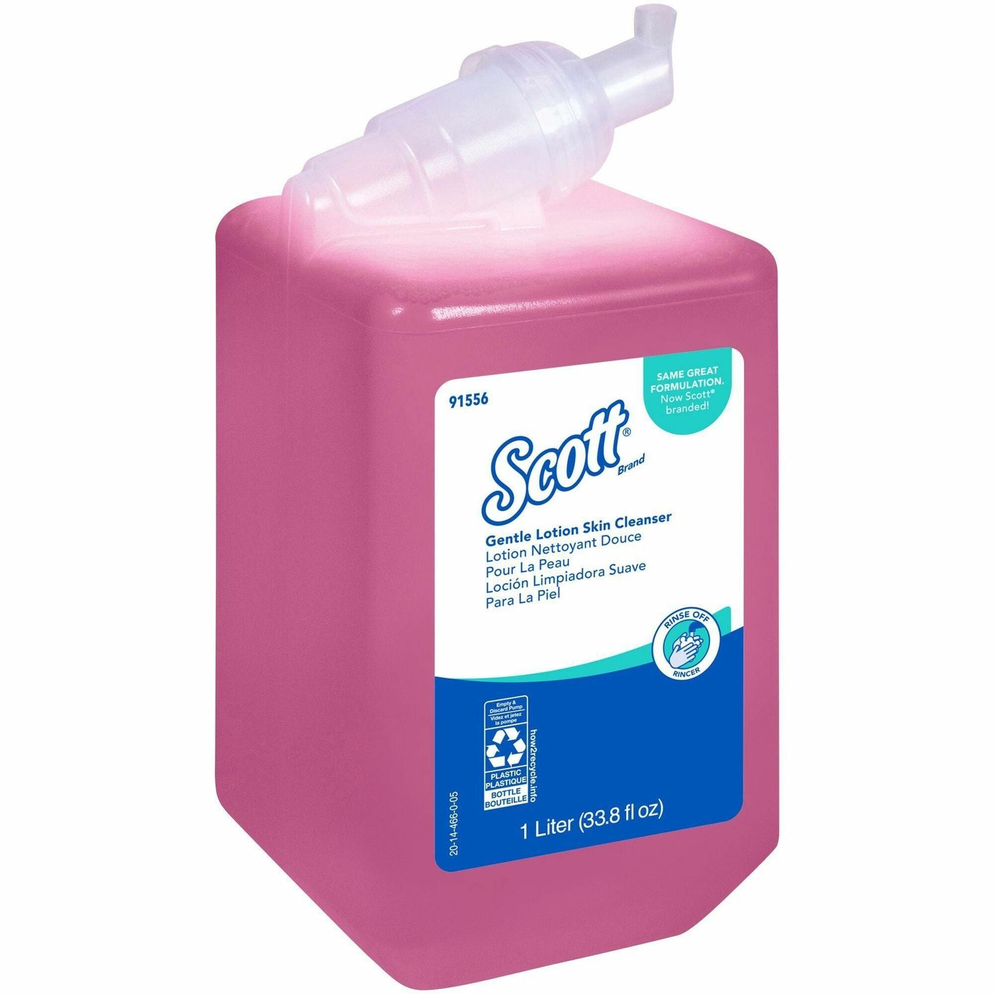 Scott Gentle Lotion Skin Cleanser - Lotion - 1.06 quart - Push Pump - For Normal Skin - pH Balanced Push Pump - 1 Each