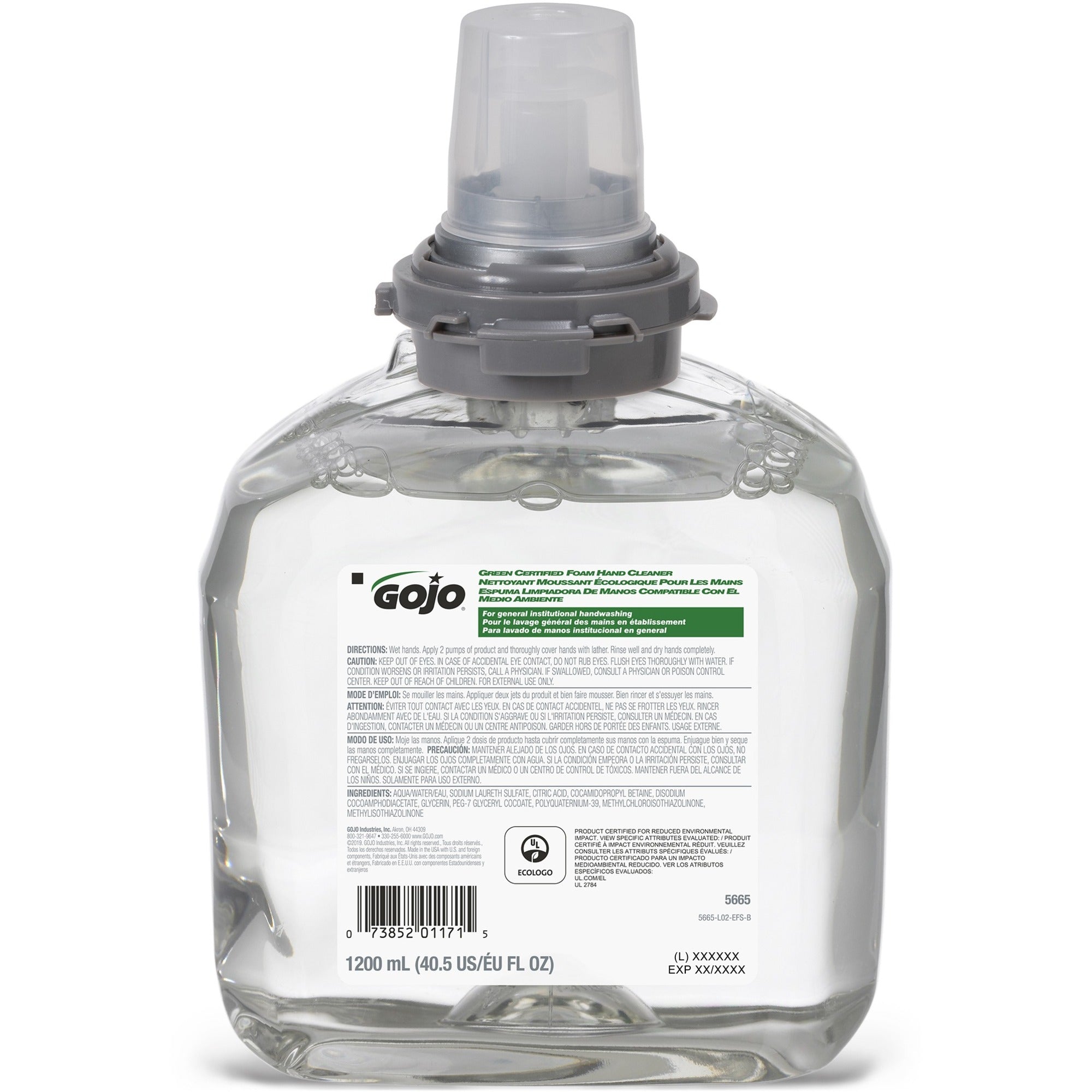 Gojo&reg; TFX Dispenser Green Certified Foam Hand Cleaner