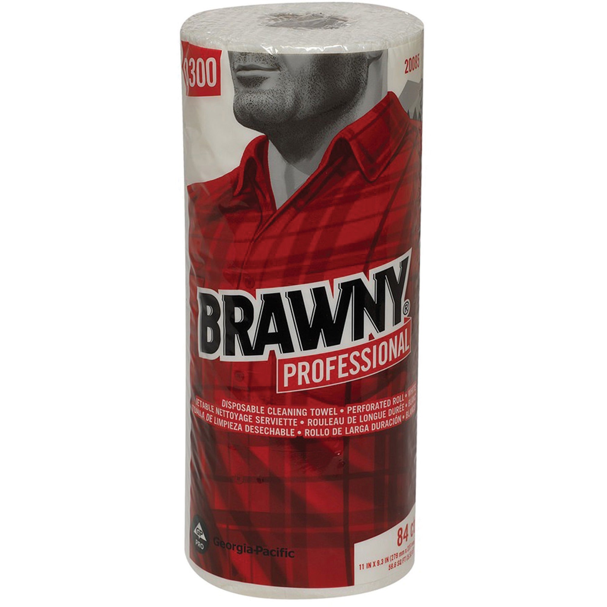11" Width x 9.30" Length - 84 Sheets/Roll - White - Paper - 20 / Carton