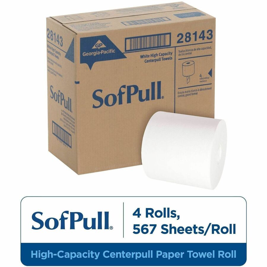 15" Width x 7.80" Length - 560 Sheets/Roll - White - Paper - 4 / Carton