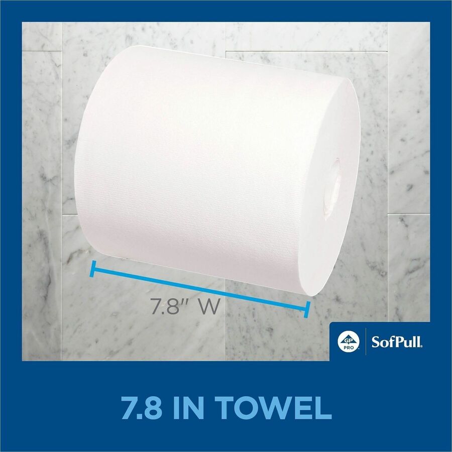 15" Width x 7.80" Length - 560 Sheets/Roll - White - Paper - 4 / Carton