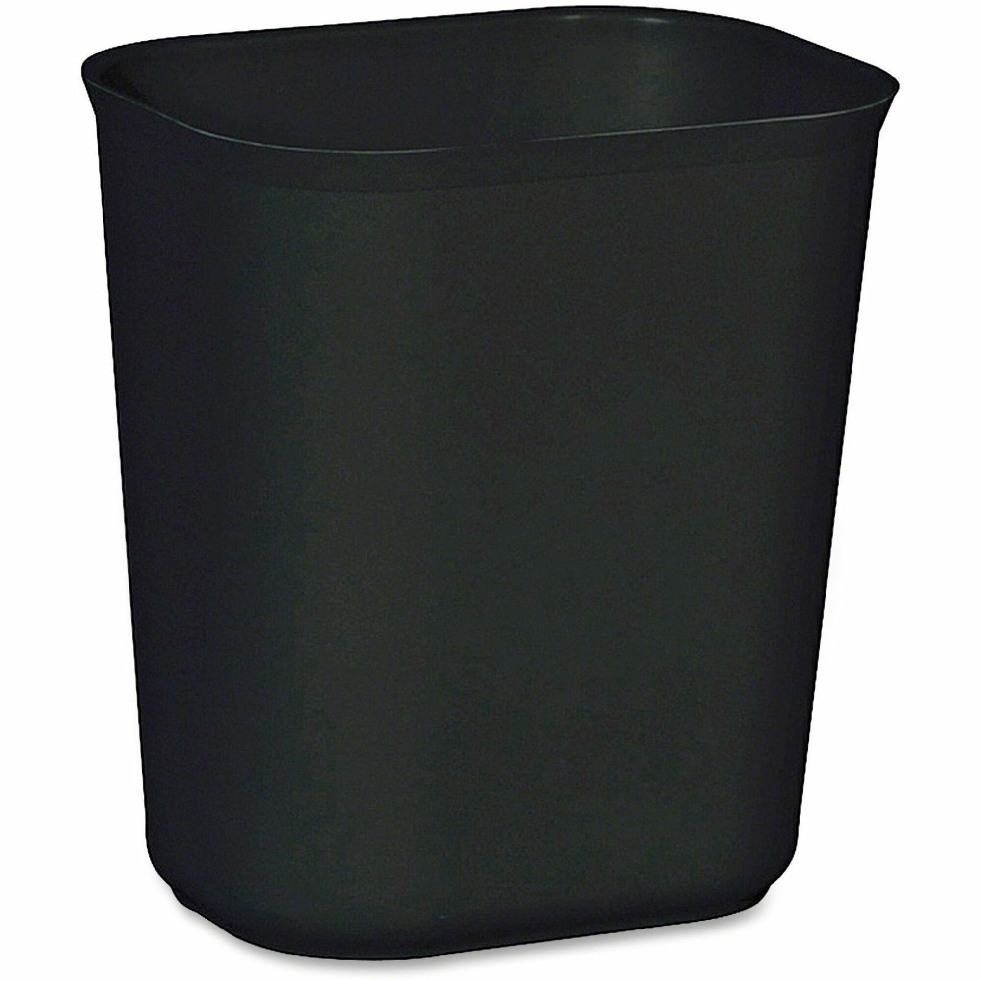 Rubbermaid Commercial 14 QT Fire-Resistant Wastebasket - 3.50 gal Capacity - Dent Resistant, Rust Resistant, Long Lasting, Chip Resistant - 12.3" Height x 8.3" Width x 11.1" Depth - Fiberglass - Black - 1 Each