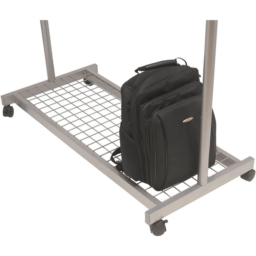 36 x Hanger - 72" Height x 45" Width x 22" Depth - Hanging Hook, Built-in Wheels - Chrome - 1 Each
