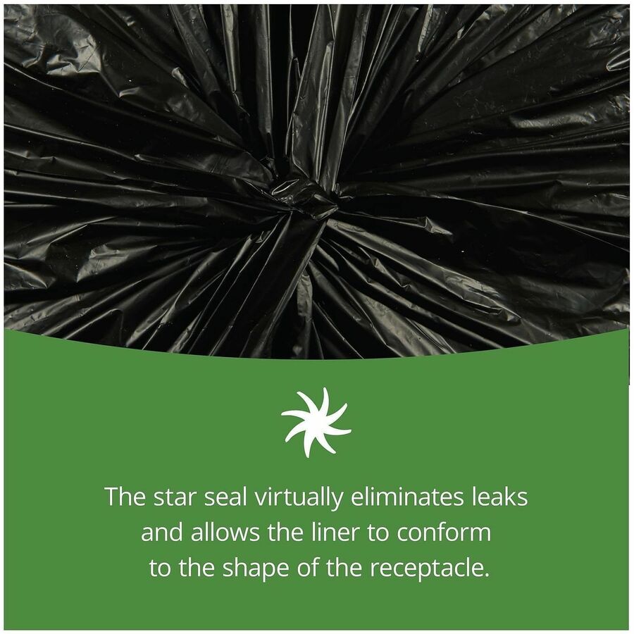 Stout Insect Repellent Trash Bags - 35 gal Capacity - 40" Length x 33" Width x 2 mil (51 Micron) Thickness - Black - Polyethylene - Recycled - 1 Carton