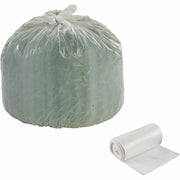 Stout Controlled Life-Cycle Plastic Trash Bags - 13 gal Capacity - 30" Length x 24" Width x 0.70 mil (18 Micron) Thickness - White - Office Waste - 1 Carton