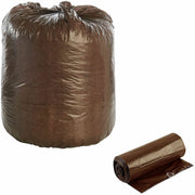 Stout Controlled Life-Cycle Plastic Trash Bags - 30 gal Capacity - 36" Length x 30" Width x 0.80 mil (20 Micron) Thickness - Brown - Office Waste - 1 Carton