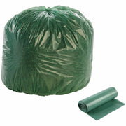 Stout Controlled Life-Cycle Plastic Trash Bags - 33 gal Capacity - 40" Length x 33" Width x 1.10 mil (28 Micron) Thickness - Green - Office Waste - 1 Carton