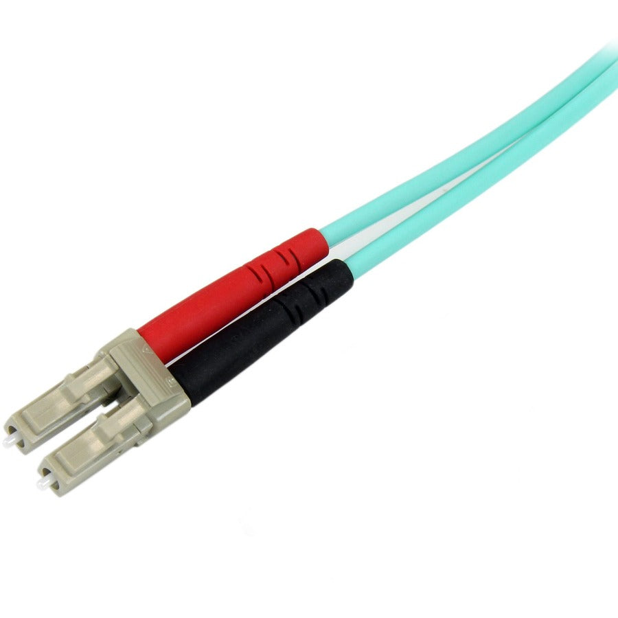 StarTech.com 10Gb Aqua Fiber Patch Cable - LC Multi-mode (M) - SC Multi-mode (M) - 2 m - Fiber Optic - 50 / 125 Micron - Aqua