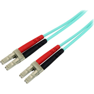 StarTech.com 10m 10 Gb Aqua Duplex LSZH Fiber Patch Cable LC-LC